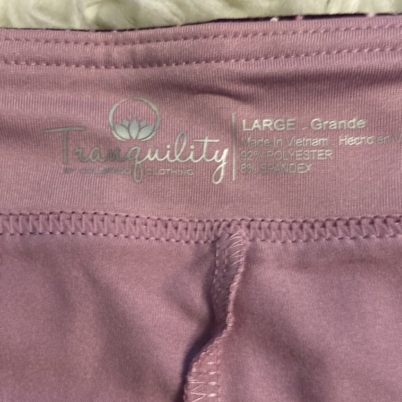 Tranquility Skorts size L brand new with tags color purple and white design - Picture 9 of 12